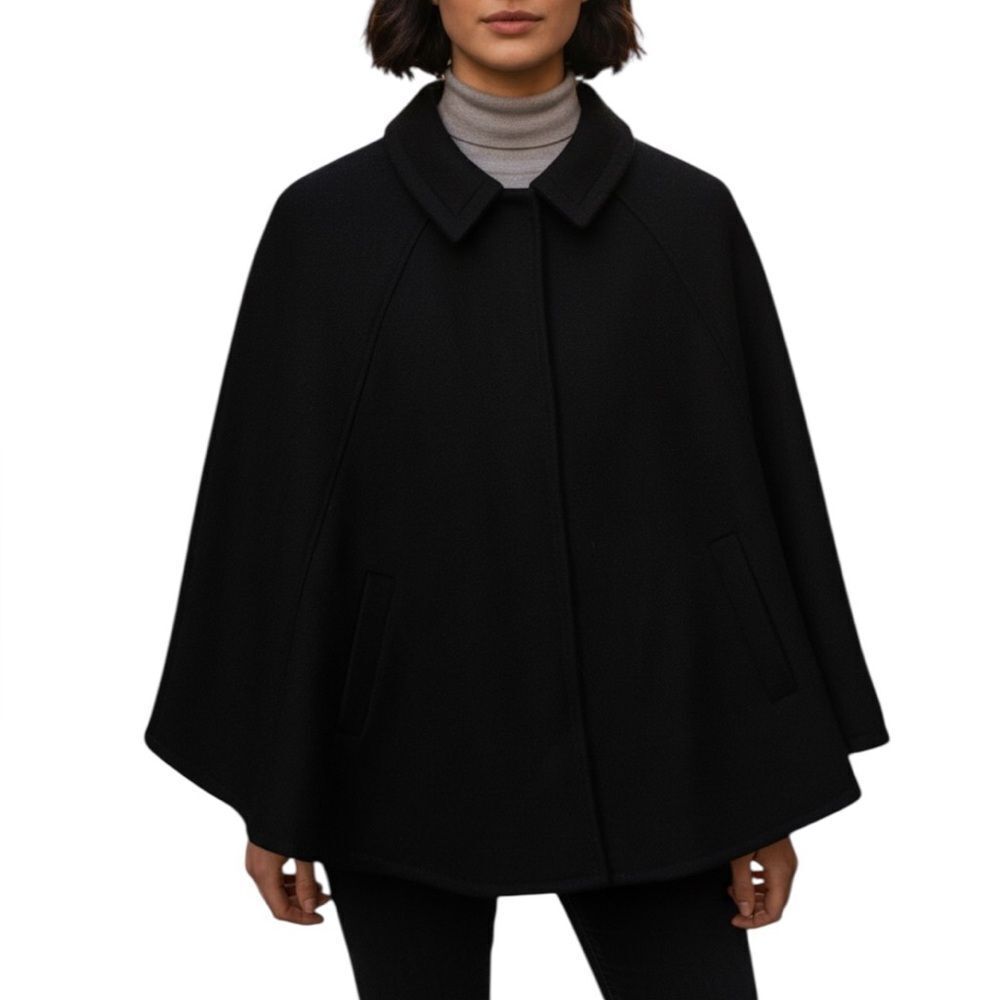H&M Black Lined Cape(Size 4)